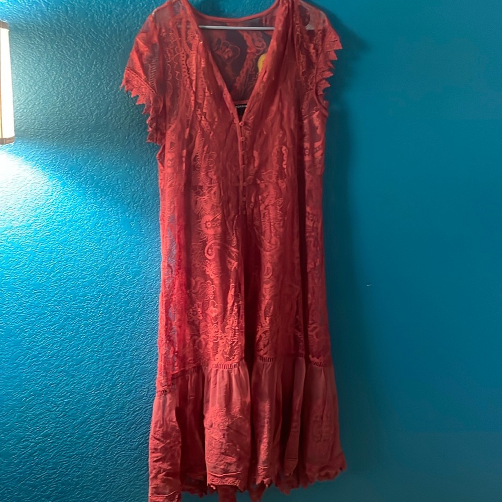 Beautiful lace dress with matching lining, size 1 from Torrid. Fresh for fall!